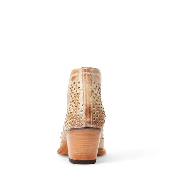 NEW ARIAT women's dixon leather studded boot in old west tan - Picture 3 of 6